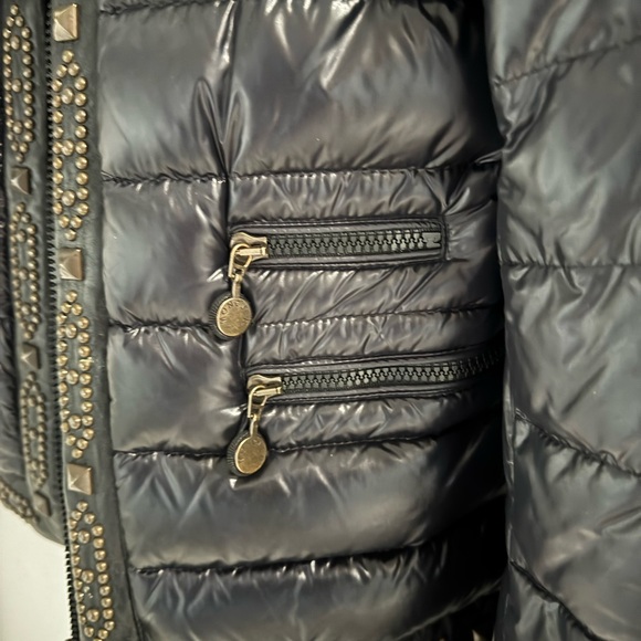 Moncler Black Studded Women's Puffer Jacket - Picture 6 of 10